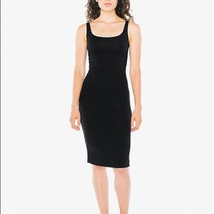 American Apparel Ponte Tank Dress Velvet - Black